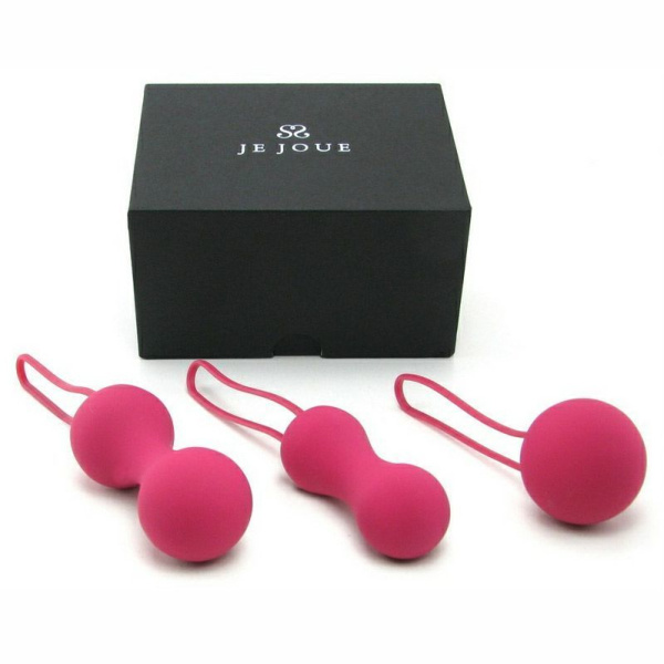 купить Набор вагинальных шариков Je Joue - Ami Fuchsia, диаметр 3,8-3,3-2,7см, вес 54-71-100гр