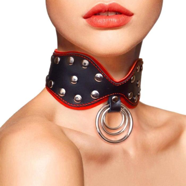 купить Ошейник из натуральной кожи Art of Sex -  Collar Butterfly