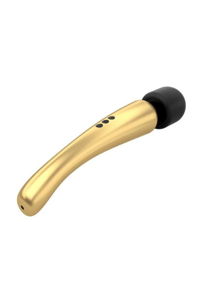 купить Мощный вибромассажер Dorcel MEGAWAND Gold водонепроницаемый, перезаряжаемый, 160 режимов