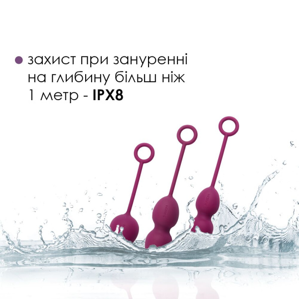 купить Набор вагинальных шариков со смещенным центром тяжести Svakom Nova Violet