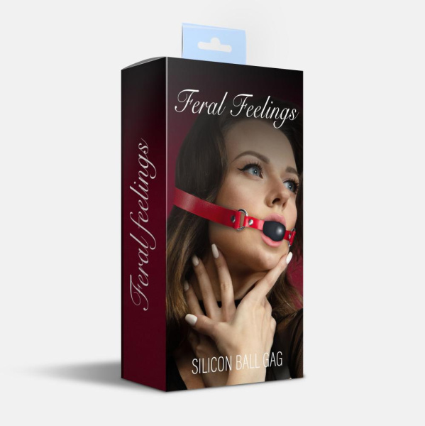 купить Кляп силиконовый Feral Feelings Silicon Ball Gag Red/Black