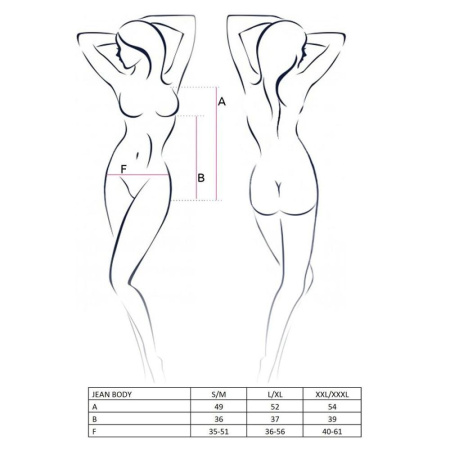 фото Боди монокини под латекс JEAN BODY black L/XL - Passion  || фото Боді монокіні під латекс JEAN BODY black L/XL - Passion 