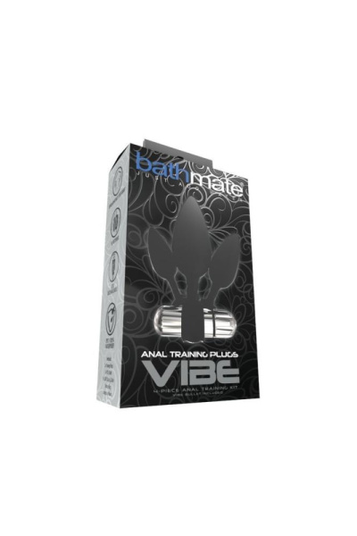 купить Набор анальных вибропробок Bathmate Anal Training Plugs VIBE, диаметр 2,5см - 3,1см - 3,8см
