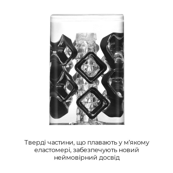 купить Мастурбатор TENGA Crysta Block, уникальный рельеф, стимулирующие плотные блоки, прозрачный материал