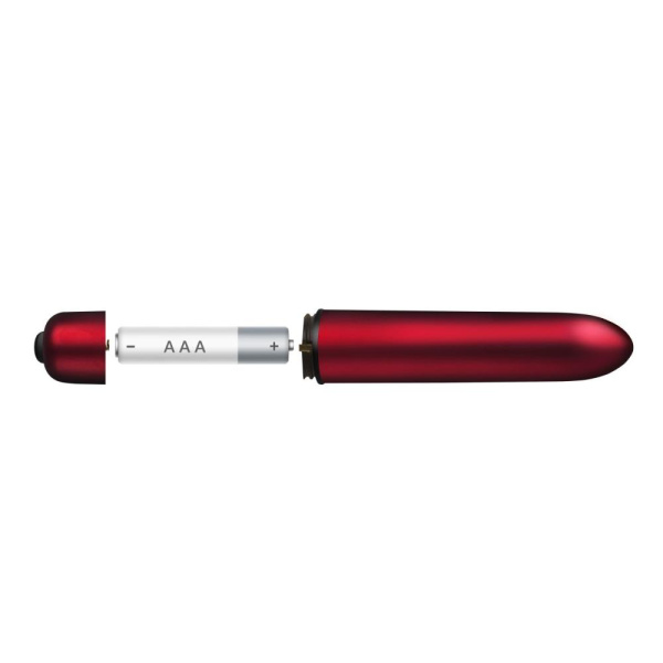 купить Вибропуля Rocks Off RO-90mm 10 Speed Scarlet Velvet матовая, 10 режимов работы, на батарейке