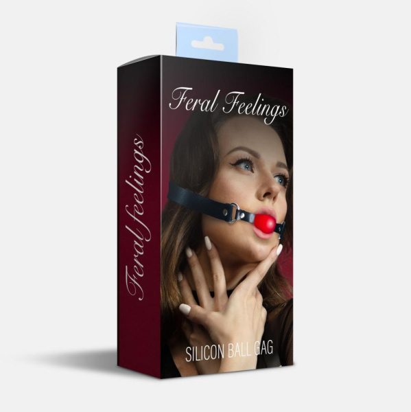 купить Кляп силиконовый Feral Feelings Silicon Ball Gag Black/Red