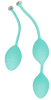 фото Роскошные вагинальные шарики PILLOW TALK - Frisky Teal с кристаллом, диаметр 3,2см, вес 49-75гр