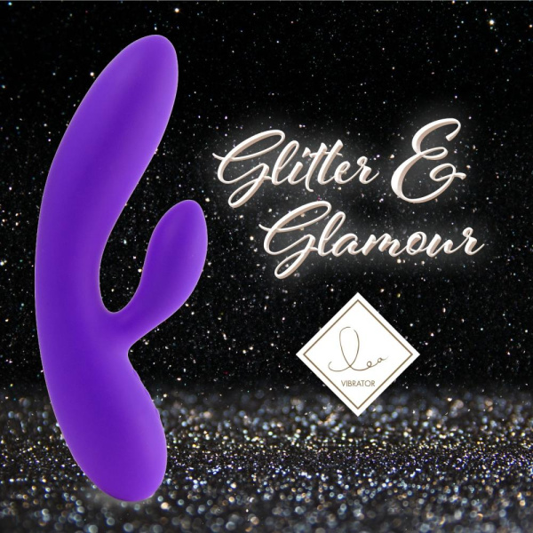 купить Гибкий вибратор кролик с двумя моторами FeelzToys Lea Rabbit Vibrator Medium Purple