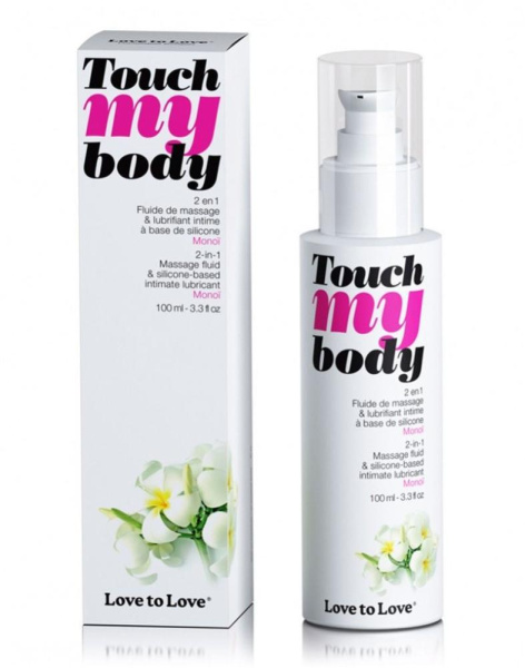 купить Массажный гель и смазка 2-в-1 Love To Love TOUCH MY BODY Monoi (100 мл) увлажняющий