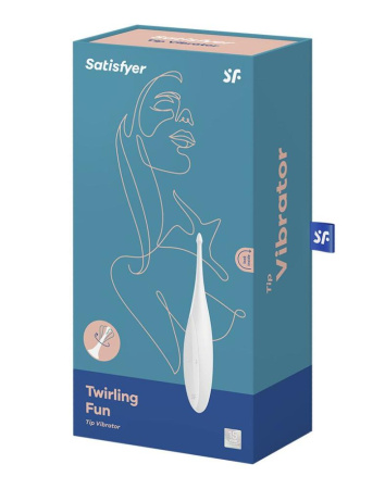 фото Вибратор для клитора Satisfyer Twirling Fun White  || фото Вібратор для клітора Satisfyer Twirling Fun White 