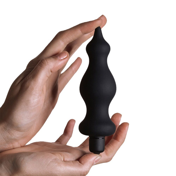 купить Анальная пробка с вибрацией Adrien Lastic Bullet Amuse Black, макс. диаметр 3,9см
