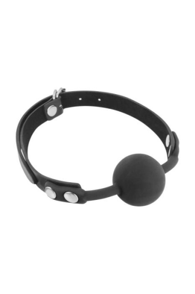 купить Классический кляп с силиконовым шариком Fetish Tentation Silicone Gag Ball Black