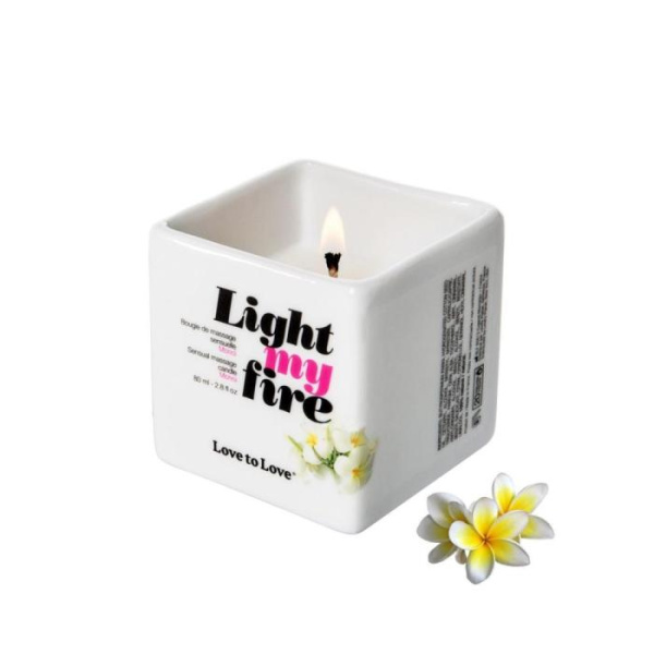 купить Массажная свеча Love To Love LIGHT MY FIRE Monoi  (80 мл) без парабенов и консервантов