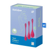 фото Набор йони бусин Satisfyer Yoni Power 1 Red, диаметр 2-2,5-3см, вес 22-46-74гр  || фото Набір йоні намистин Satisfyer Yoni Power 1 Red, діаметр 2-2,5-3см, вага 22-46-74гр 