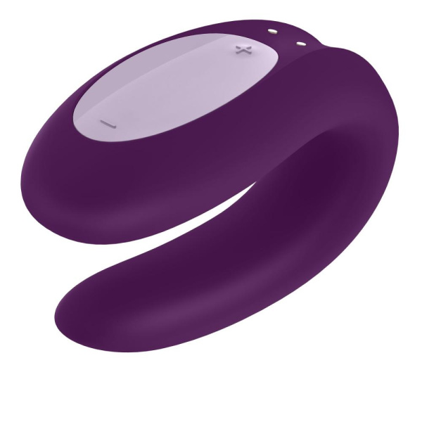 купити Смарт-вібратор для пар Satisfyer Double Joy Violet із широким кліторальним стимулятором