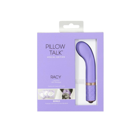фото Роскошный вибратор Pillow Talk Racy Purple Special Edition, Сваровски, повязка на глаза+игра  || фото Розкішний вібратор Pillow Talk Racy Purple Special Edition, Сваровскі, пов’язка на очі+гра 