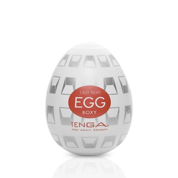 купить Мастурбатор-яйцо Tenga Egg Boxy с геометрическим рельефом