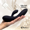 фото Гибкий вибратор кролик с двумя моторами FeelzToys Lea Rabbit Vibrator Black  || фото Гнучкий вібратор кролик з двома моторами FeelzToys Lea Rabbit Vibrator Black 