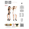 фото Бодистокинг Passion BS026 black, платье-сетка на бретелях  || фото Бодістокінг Passion BS026 black, сукня-сітка на бретелях 