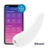 фото Вакуумный клиторальный стимулятор Satisfyer Curvy 2+ White с управлением через интернет