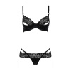 фото Комплект белья NORTH SET black XXL/XXXL - Passion Exclusive: лиф и трусики с элементами под латекс  || фото Комплект білизни NORTH SET black XXL/XXXL - Passion Exclusive: ліф і трусики з елементами під латекс 