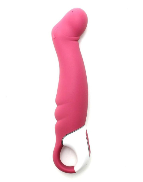 купити Мощный вибратор Satisfyer Vibes Petting Hippo с гибким стволом, литой силикон