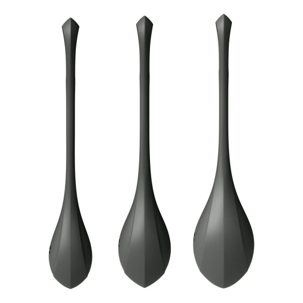 купить Набор йони бусин Satisfyer Yoni Power 2 Black, диаметр 2-2,5-3см, масса 22-44-73 г