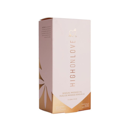фото Массажное масло HighOnLove Massage Oil - Decadent White Chocolate (120 мл) с маслом семян конопли  || фото Масажна олія HighOnLove Massage Oil - Decadent White Chocolate (120 мл) з маслом насіння конопель 