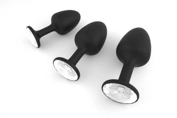 купить Анальная пробка Dorcel Geisha Plug Diamond XL с шариком внутри, создает вибрации, макс диаметр 4,5см