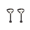 фото Пара браслетов на запястье и палец Bijoux Indiscrets MAZE Hand Bracelet Harness Black, экокожа  || фото Пара браслетів на зап'ясті і палець Bijoux Indiscrets MAZE Hand Bracelet Harness Black, екошкіра 