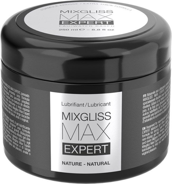 купить Густая смазка для фистинга и анального секса MixGliss MAX Expert Nature (250 мл)  на водной основе