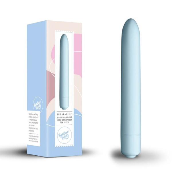 купить Мини-вибратор SugarBoo Sugar Blue, 10 уровней интенсивности