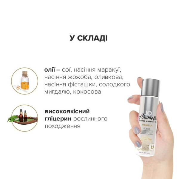 купить Натуральное массажное масло System JO Aromatix — Massage Oil — Vanilla 120 мл