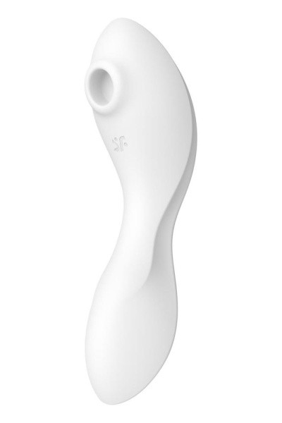 купити Вакуумний смарт-стимулятор із вібрацією Satisfyer Curvy Trinity 5 (White), керування зі смартфона