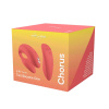фото Смарт-вибратор для пар We-Vibe Chorus Crave Coral, сенсорное управление вибрациями сжатием пульта  || фото Смарт-вібратор для пар We-Vibe Chorus Crave Coral, сенсорне керування вібраціями стисненням пульта 