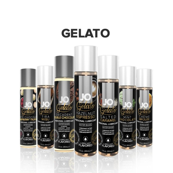 купить Смазка на водной основе System JO GELATO Hazelnut Espresso (30мл) без сахара, парабенов и гликоля