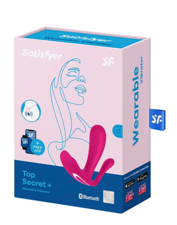 фото Двойной смарт-вибратор в трусики Satisfyer Top Secret+ Pink  || фото Подвійний смартвібратор у трусики Satisfyer Top Secret+ Pink 