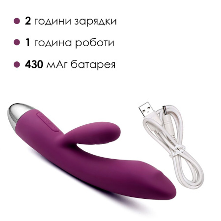 фото Вибратор кролик с жемчужной стимуляцией точки G Svakom Trysta Violet  || фото Вібратор-кролик із перлинною стимуляцією точки G Svakom Trysta Violet 