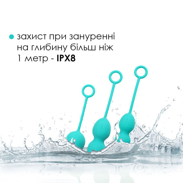 купити Набір вагінальних кульок зі зміщеним центром ваги Svakom Nova Green
