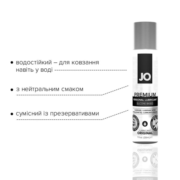 купить Лубрикант на силиконовой основе System JO PREMIUM - ORIGINAL (30 мл) без консервантов и отдушек