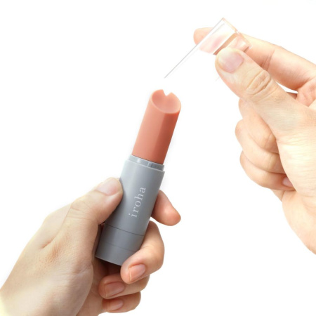 фото Вибратор-помада IROHA STICK Grey, плавное увеличение мощности  || фото Вібратор-помада IROHA STICK Grey 
