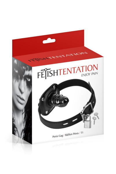 купить Кляп с маленьким фаллоимитатором Fetish Tentation Penis Gag T1