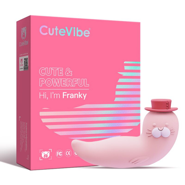 купити Вакуумний вібратор CuteVibe Franky Pink