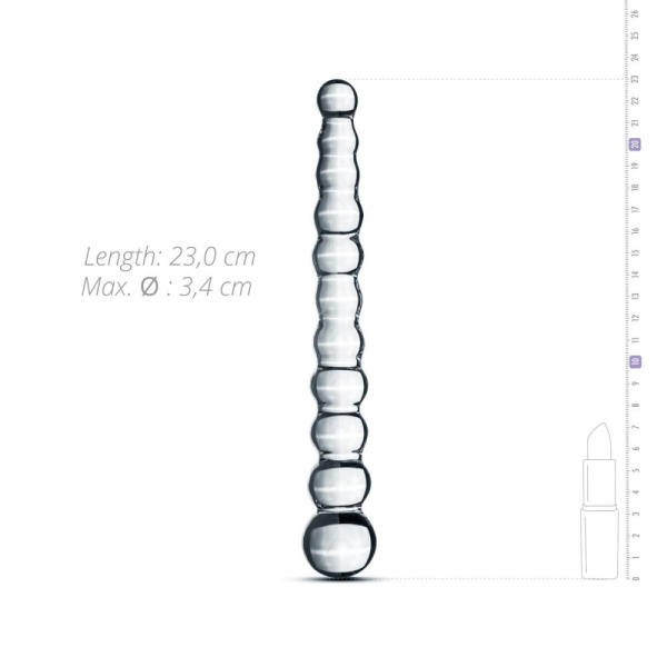 купить Стеклянный дилдо в виде бусин Gildo Glass Dildo No. 20