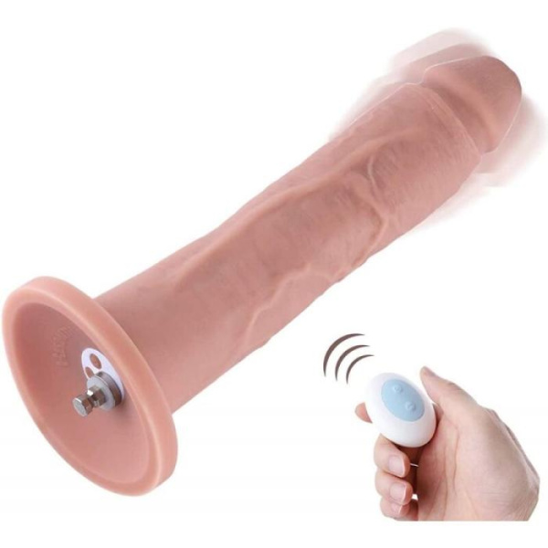 купить Фаллоимитатор 10.2″ с вибрацией для секс-машин Hismith Silicone Dildo with Vibe, съемный коннектор