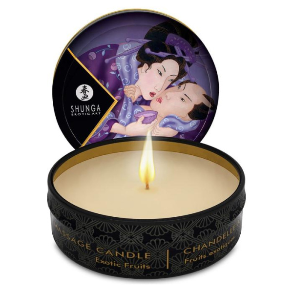 купити Масажна свічка Shunga Mini Massage Candle – Exotic Fruits (30 мл) з афродизіаками