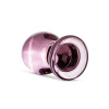 фото Розовая анальная пробка из стекла Gildo Pink Glass Buttplug No. 27  || фото Рожева анальна пробка зі скла Gildo Pink Glass Buttplug 