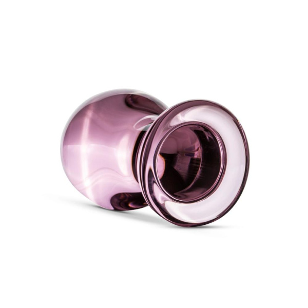 купить Розовая анальная пробка из стекла Gildo Pink Glass Buttplug No. 27