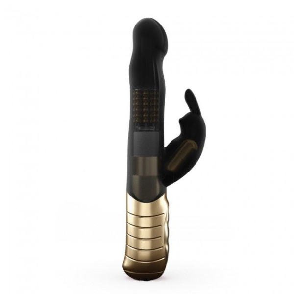 купить Вибратор-кролик Dorcel Baby Rabbit Gold 2.0 с жемчужным массажем и вращающейся головкой