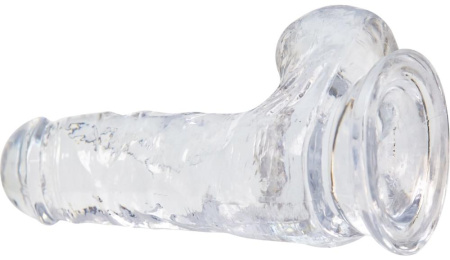 фото Прозрачный фаллоимитатор на присоске ADDICTION — Clear Dildo with Balls 6″, вибропуля в подарок  || фото Прозорий фалоімітатор на присосці ADDICTION — Clear Dildo with Balls 6″, віброкуля в подарунок 